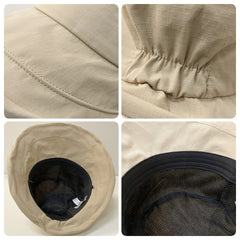 Breathable Sunshade Bucket Hat Solid Lightweight Basin Hat Outdoor UV Protection