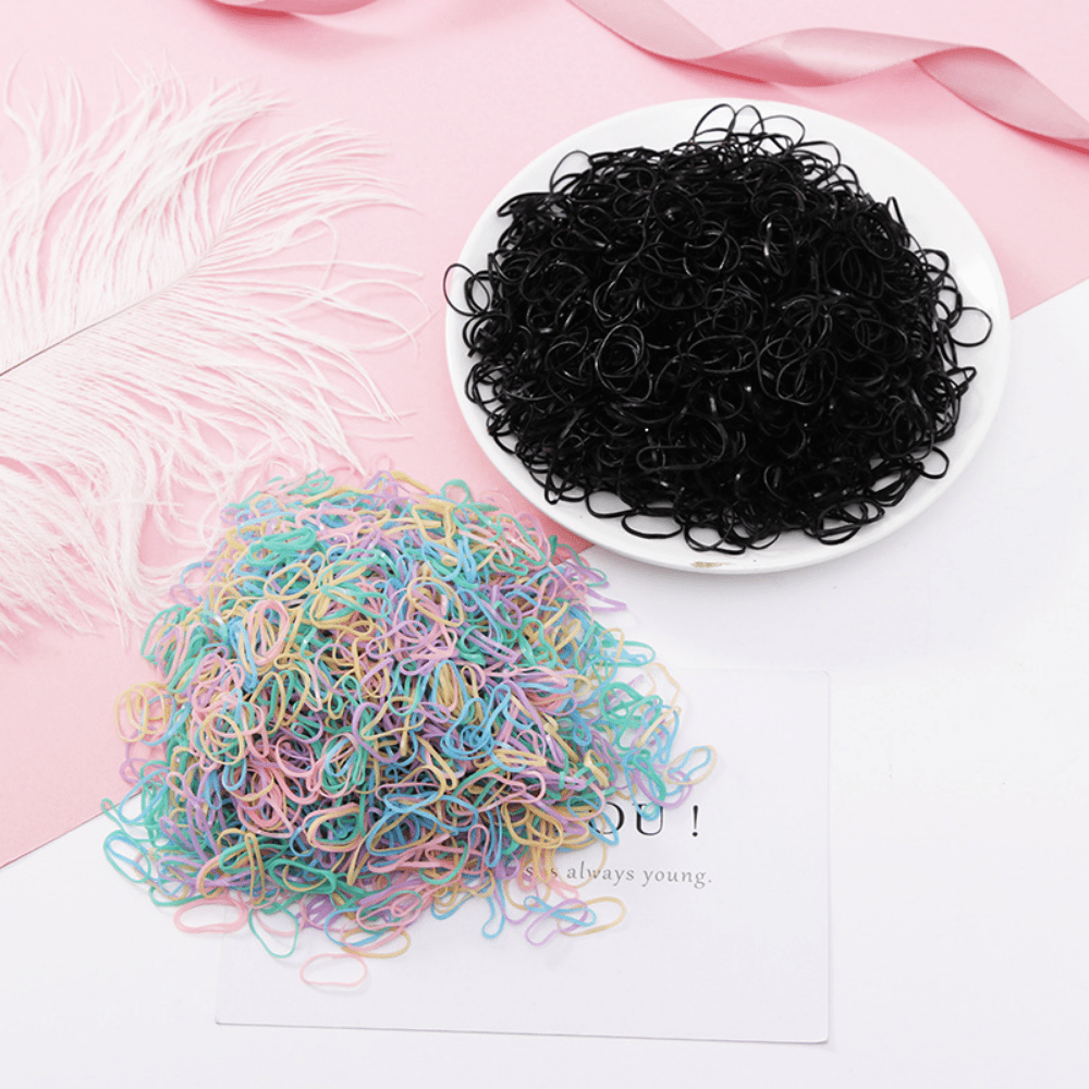 100pcs Girls Hair Bands Ponytail Holders Scrunchies Hair Accessories