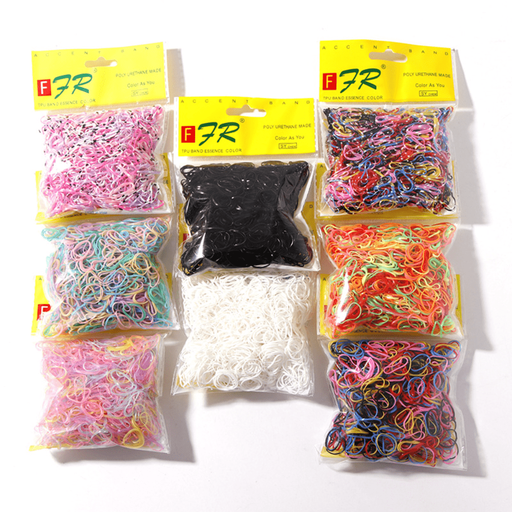 100pcs Girls Hair Bands Ponytail Holders Scrunchies Hair Accessories