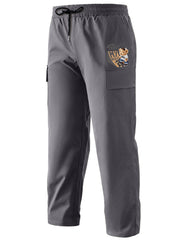Letters Print Cargo Pants Men s Straight Leg Drawstring Cargo Pants
