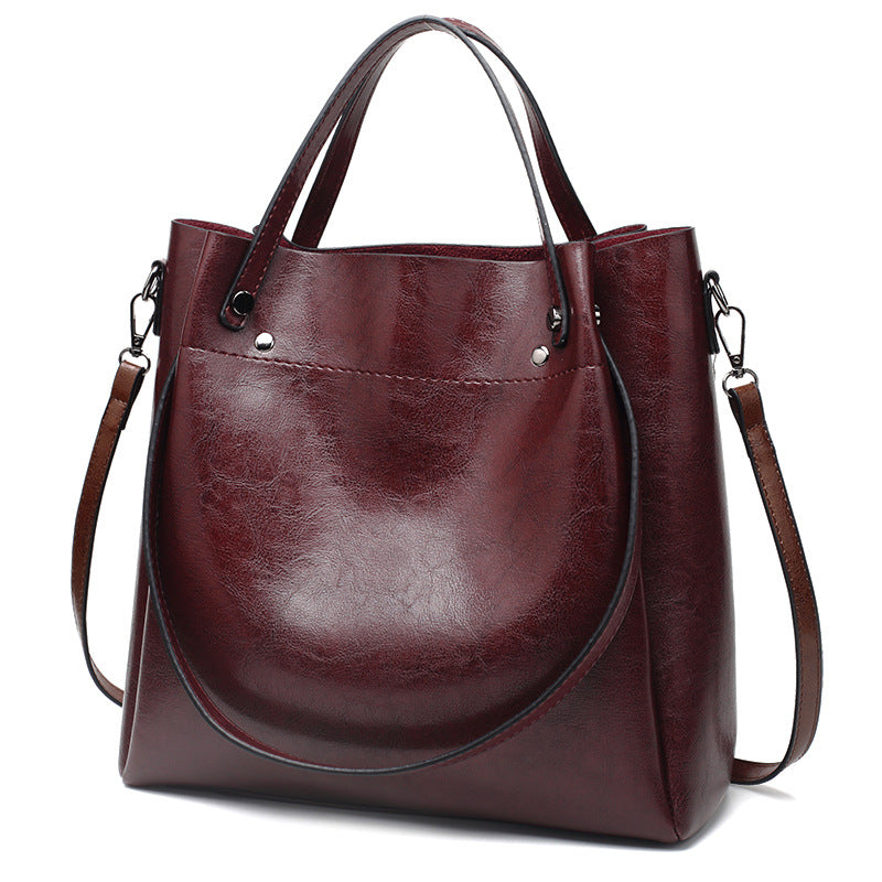 Vintage Large Tote Bag Top Handle Satchel Purse Women's Shoulder Bag