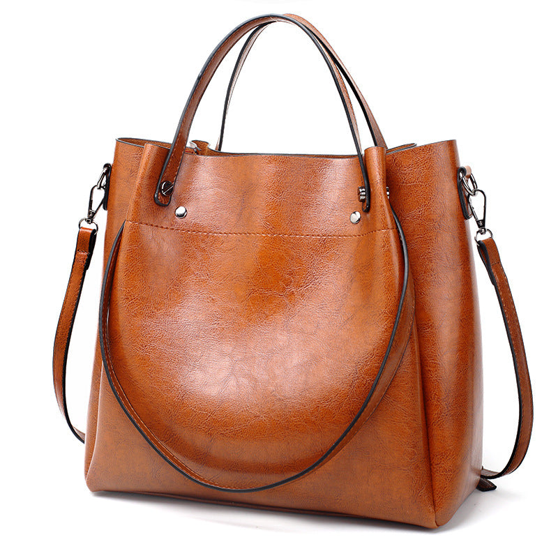 Vintage Large Tote Bag Top Handle Satchel Purse Women's Shoulder Bag