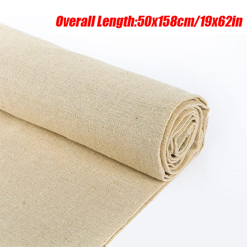 3pcs Large Linen Needlework Fabric For Crafts 62x48cm