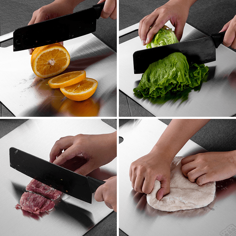 Stainless Steel Cutting Board Double Sided Chopping Board