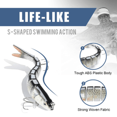 Swimbaits Slow Sinking Bionic Swimming Lures for Freshwater & Saltwater Fishing