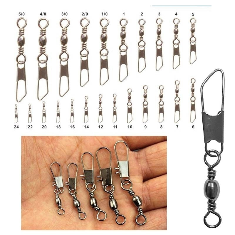 Metal Swivel Ring Buckle Fishing Line Connector