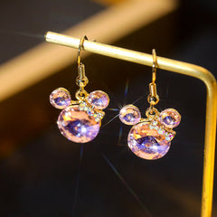 CZ Mouse Stud Earrings Kids Accessory