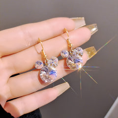 CZ Mouse Stud Earrings Kids Accessory