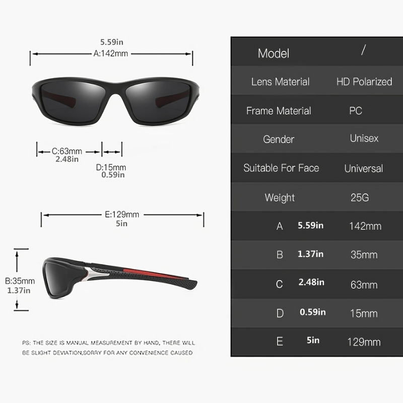 UV400 Polarized Sunglasses Men Outdoor Sports Activities