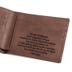Men's Casual Wallet Retro PU Leather Wallet Birthday Father's Gift