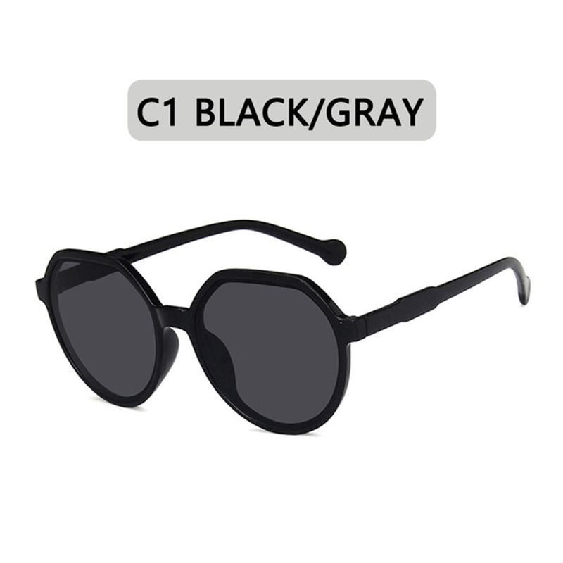 Large Round Candy Sunglasses Women Vintage Stylish UV Protection Lenses