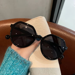 Large Round Candy Sunglasses Women Vintage Stylish UV Protection Lenses