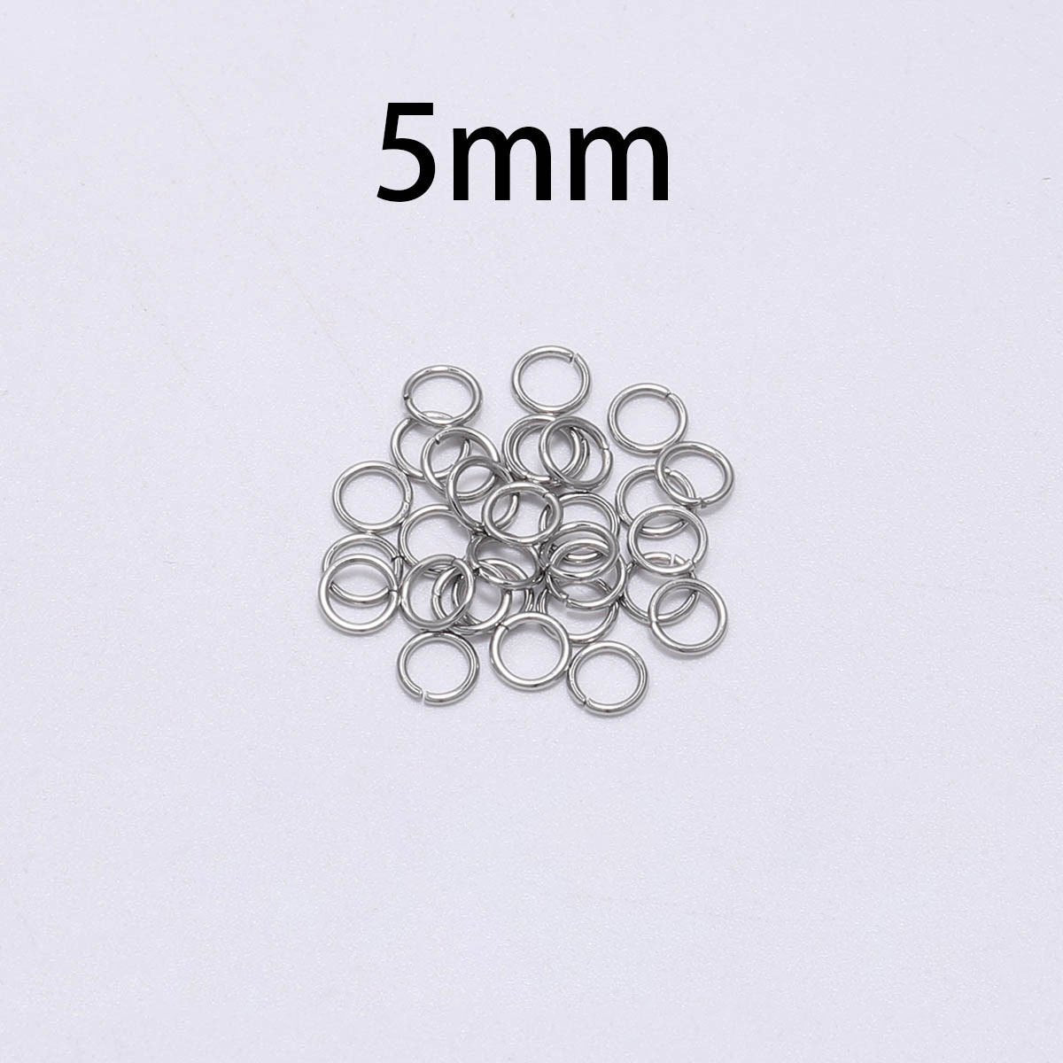 3mm 15mm Stainless Steel Jump Rings Split Ring DIY Jewelry Findings