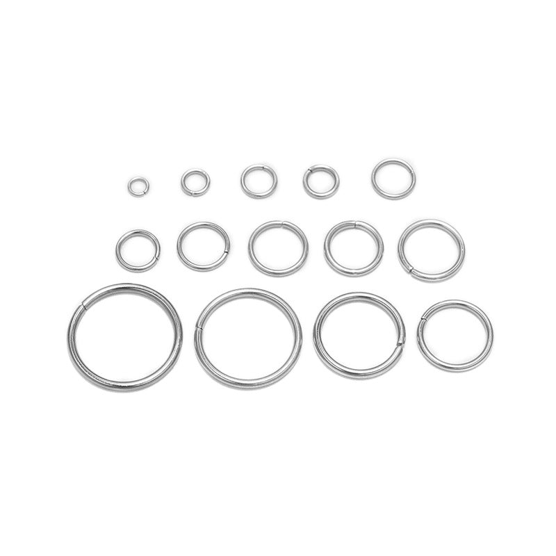 3mm 15mm Stainless Steel Jump Rings Split Ring DIY Jewelry Findings