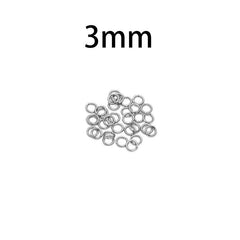 3mm 15mm Stainless Steel Jump Rings Split Ring DIY Jewelry Findings
