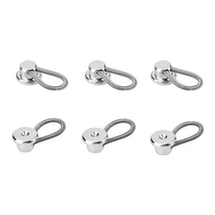 6pcs Shirt Suit Elastic Extenders Lengthen Collar Neck Pants Button Buckle