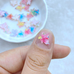 10pcs Resin Mini Butterfly Flat Back Manicure Embellishments