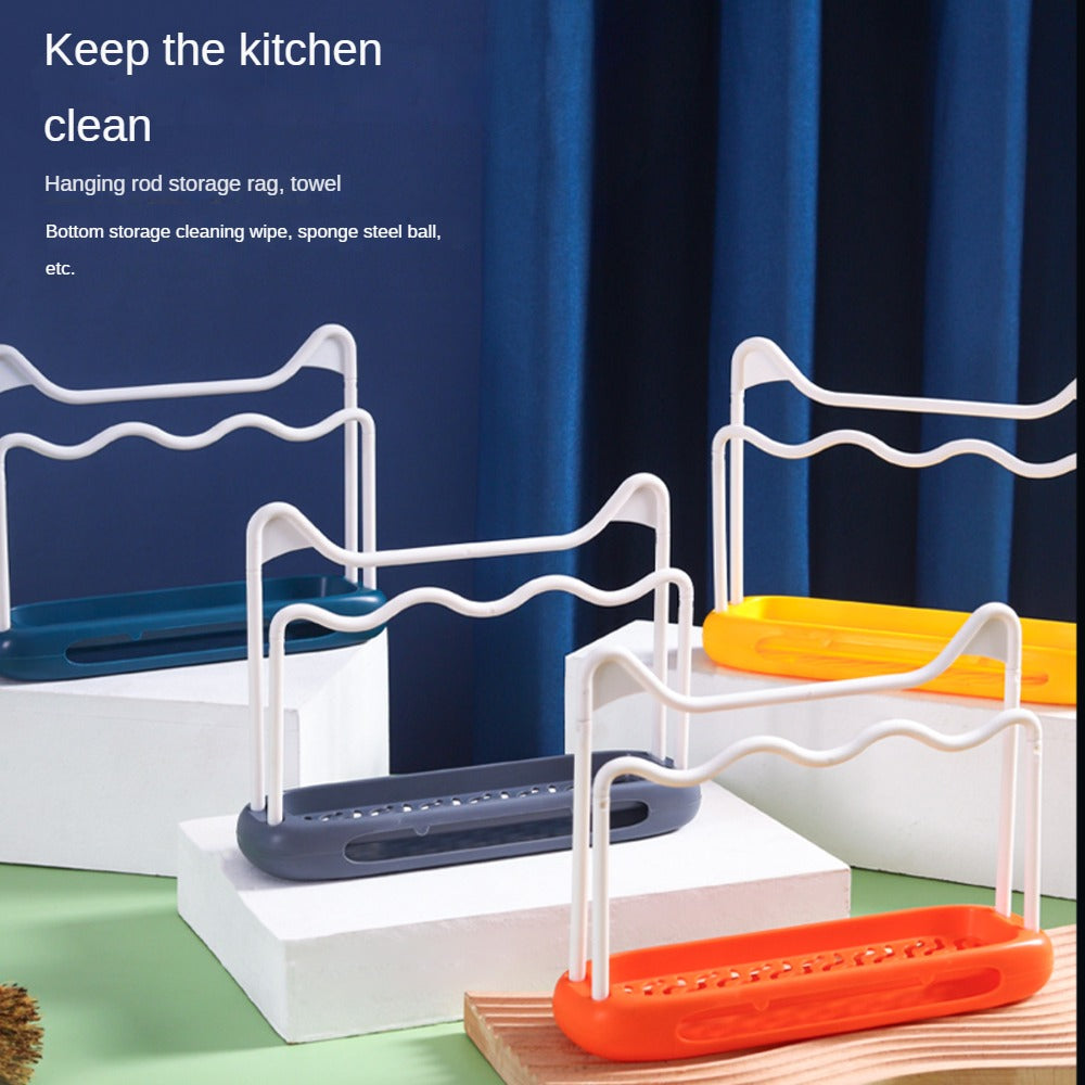 Cat Ears Kitchen Sink Rack Faucet Dishcloth Sponge Holder