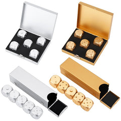 Aluminium Alloy Poker Dices Set with Storage Box