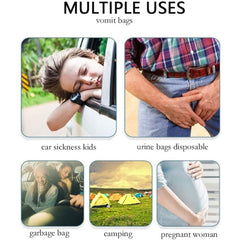 1pc 2pcs 4pcs Disposable Vomit Bag Emergency Disposal Bag