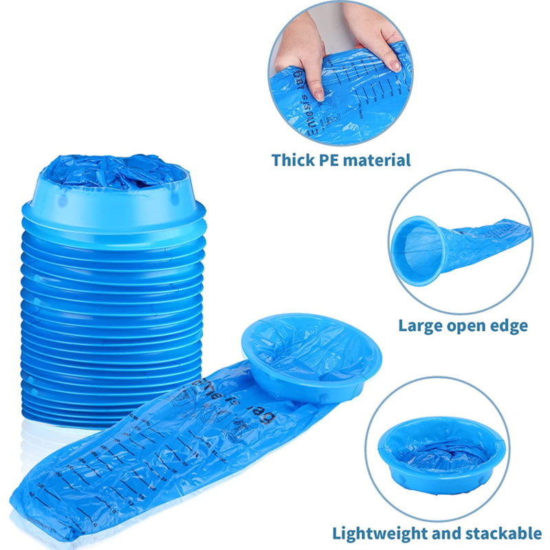 1pc 2pcs 4pcs Disposable Vomit Bag Emergency Disposal Bag