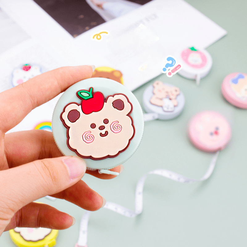 Mini Cartoon Tape Measure for School Home Tailoring Knitting Crafts Weight Loss