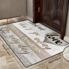 Colorful Loving & Inspiring Words Floor Mat - Modern Kitchen Rug