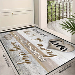 Colorful Loving & Inspiring Words Floor Mat - Modern Kitchen Rug
