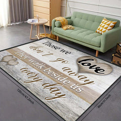 Colorful Loving & Inspiring Words Floor Mat - Modern Kitchen Rug