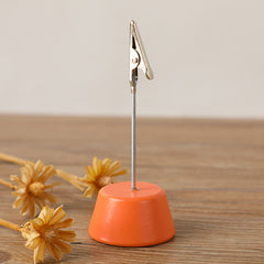 Colorful Desktop Wooden Card Holder for Office and Home