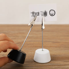 Colorful Desktop Wooden Card Holder for Office and Home