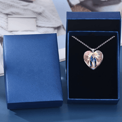 Heart Nail Stickers & Necklace Set