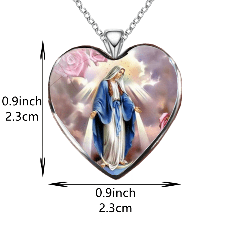 Heart Nail Stickers & Necklace Set