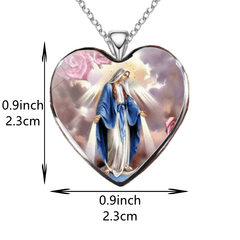 Heart Nail Stickers & Necklace Set