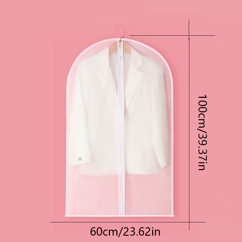 1pc Clothes Dust Cover Suit Bag Dustproof Hanging Clothes Bag Garment Bag