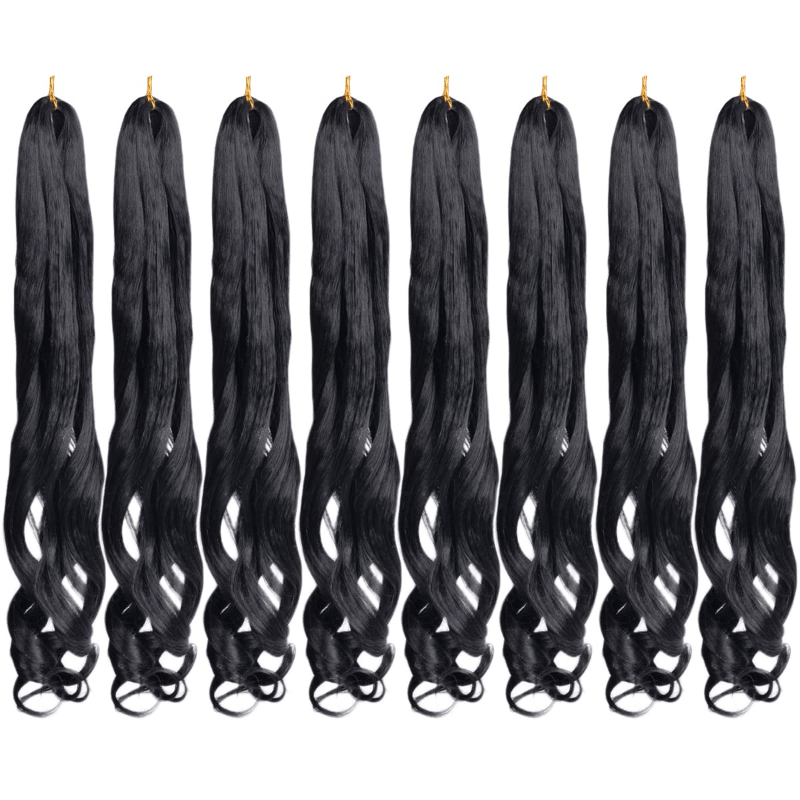 French Curly Hair Braid Extensions Loose Wave Elastic Braid 75g bag