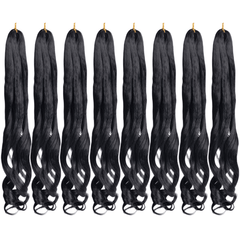 French Curly Hair Braid Extensions Loose Wave Elastic Braid 75g bag