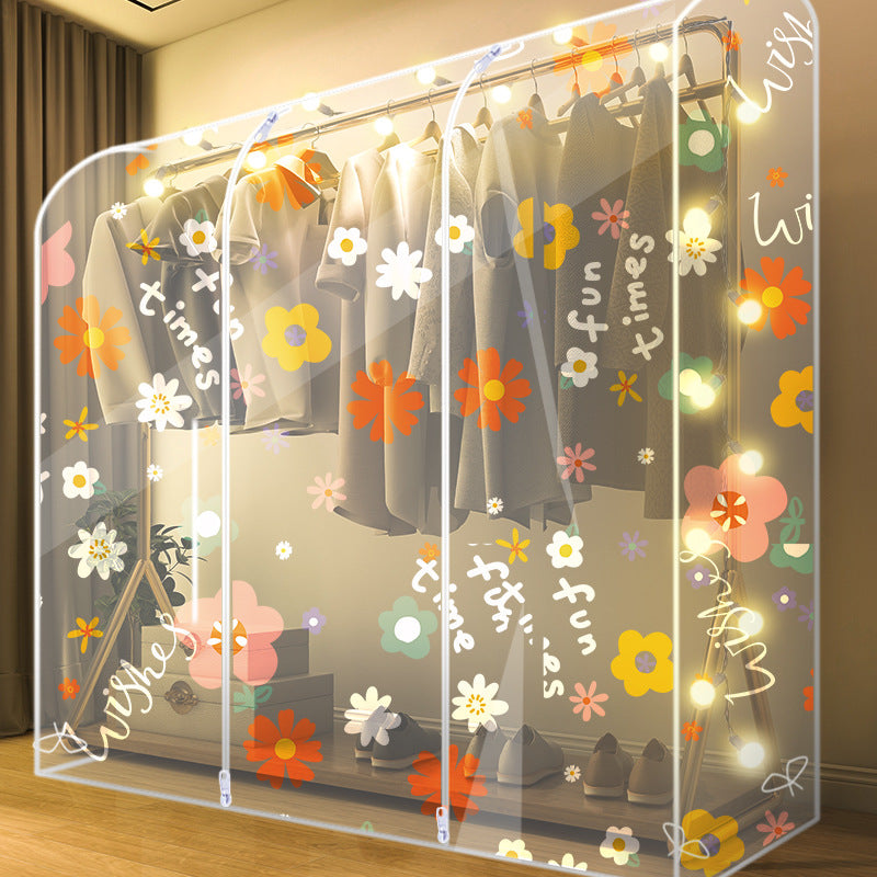 Dust Cover for Vertical Cloth Rack - Keep Your Clothes Clean & Fresh