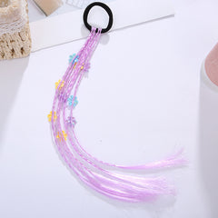Colorful Wigs Hair Bands Braid Rope Ponytail Hair Ornament For Girls Kids