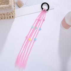 Colorful Wigs Hair Bands Braid Rope Ponytail Hair Ornament For Girls Kids