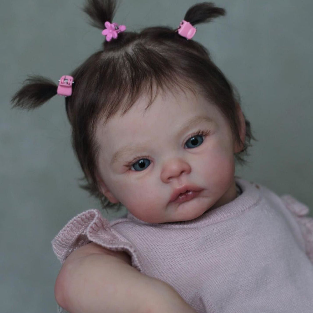 BZDOLL 19in Silicone Reborn Doll, Realistic Appearance, Visible Veins, 3D Skin