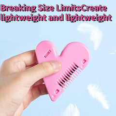 2Pcs Hair Cutting Scissors & Comb Set for Thinning & Styling Bangs