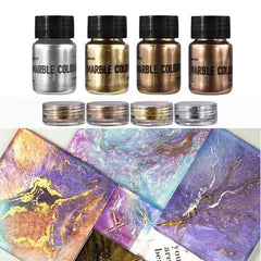 Metallic Silver Pigment Pearlescent Dye UV Resin Epoxy Color Jewelry