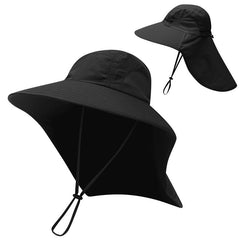 Quick Dry Wide Brim Fisherman Sun Hat Men's Jungle Hiking Hat