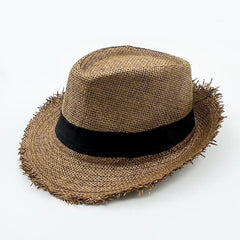 Breathable Top Hat Solid Sunscreen Beach Hat Outdoor Travel Jazz Hat