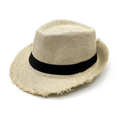 Breathable Top Hat Solid Sunscreen Beach Hat Outdoor Travel Jazz Hat
