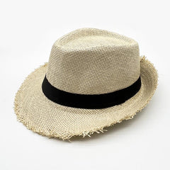 Breathable Top Hat Solid Sunscreen Beach Hat Outdoor Travel Jazz Hat