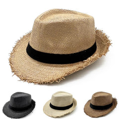 Breathable Top Hat Solid Sunscreen Beach Hat Outdoor Travel Jazz Hat