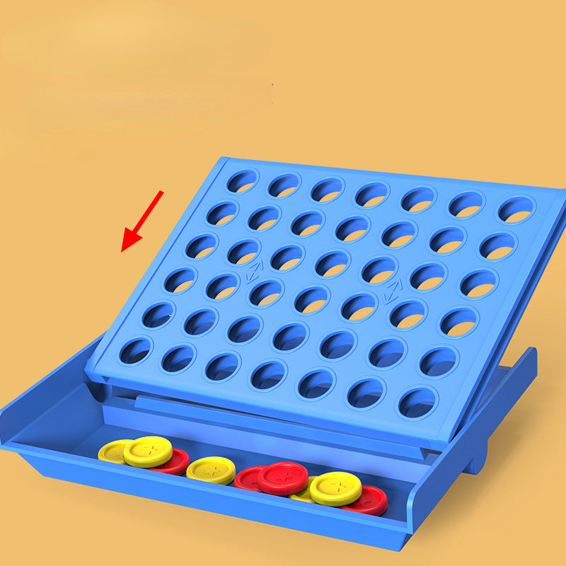 Kids Classic Grid Board Game 4x4 2 Player Strategy Game for Families, Children