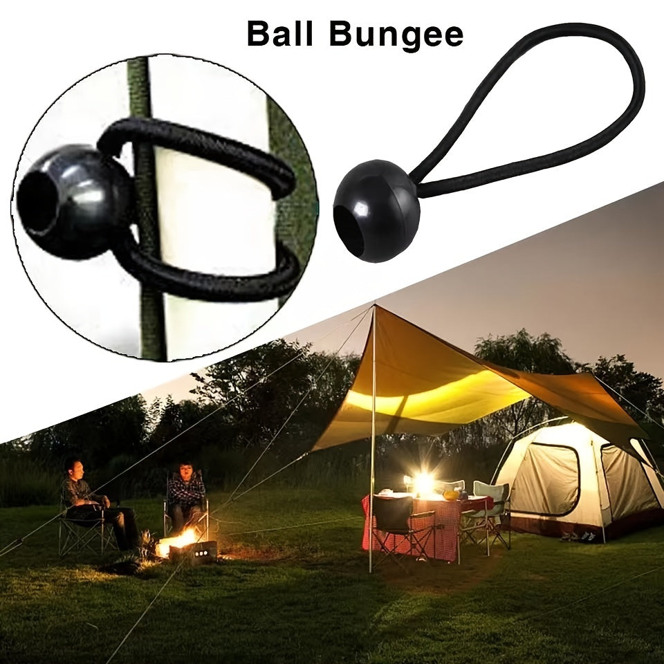 5pcs Elastic Ball Head Strap for Secure Lashing of Gear